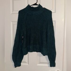 American Eagle Outfitters Deep Green Turtleneck Sweater